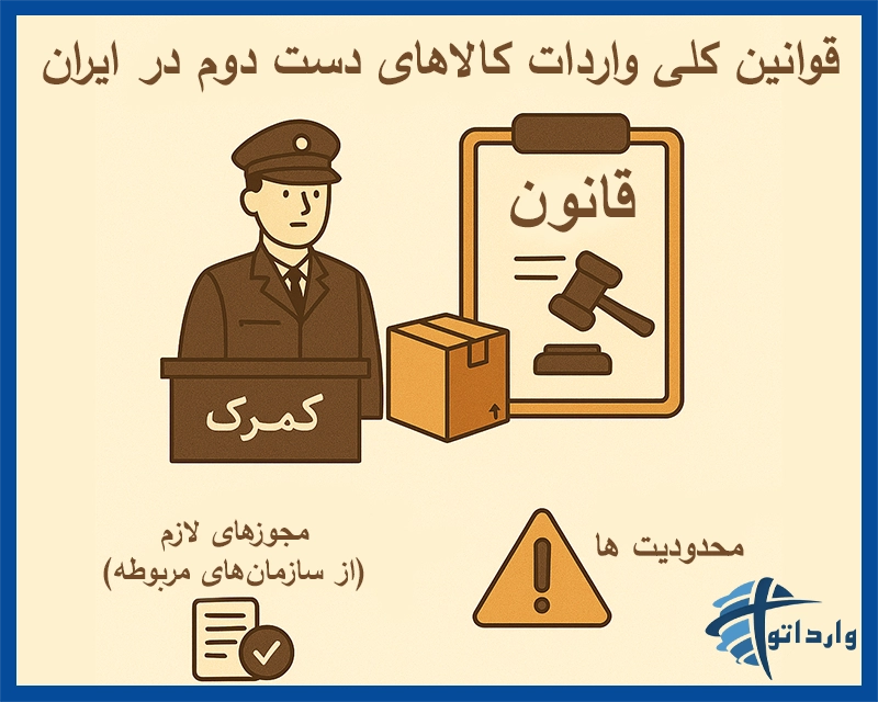 قوانین کلی واردات کالاهای دست دوم در ایران