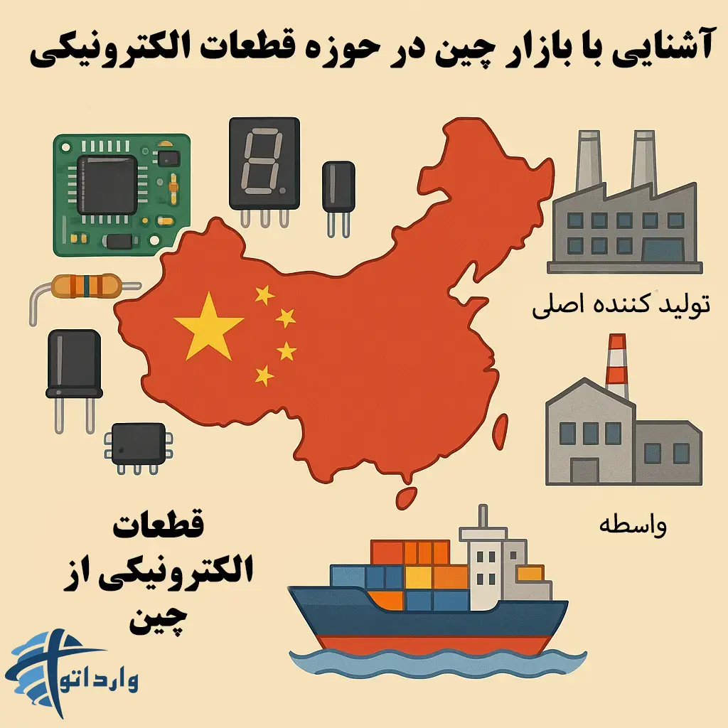 واردات قطعات الکترو نیکی از چین