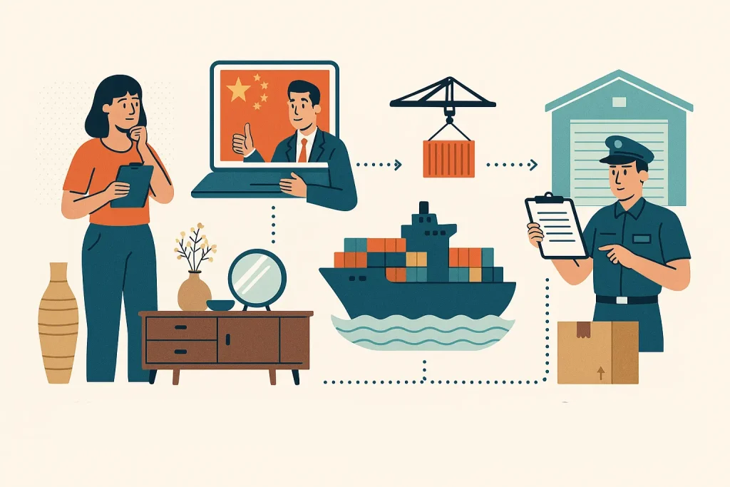 واردات لوازم تزئینی منزل از چین