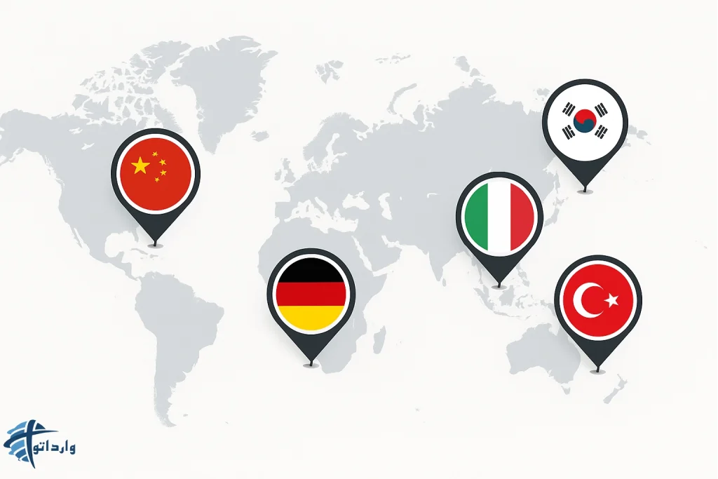 کشورهای اصلی صادرکننده تجهیزات صنعتی