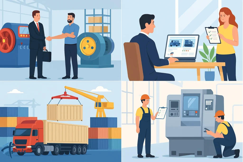 مراحل واردات تجهیزات صنعتی​