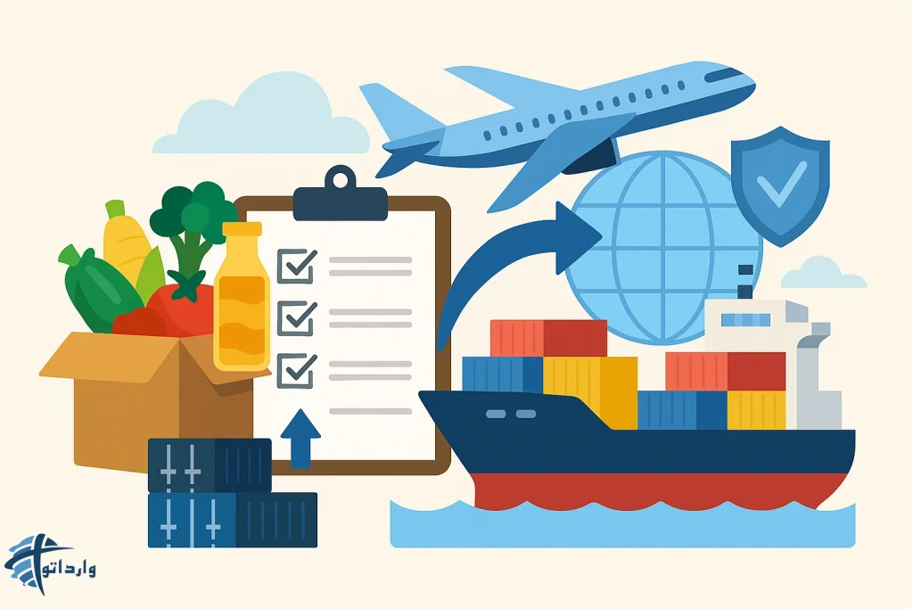 فرآیند و مراحل واردات مواد غذایی​