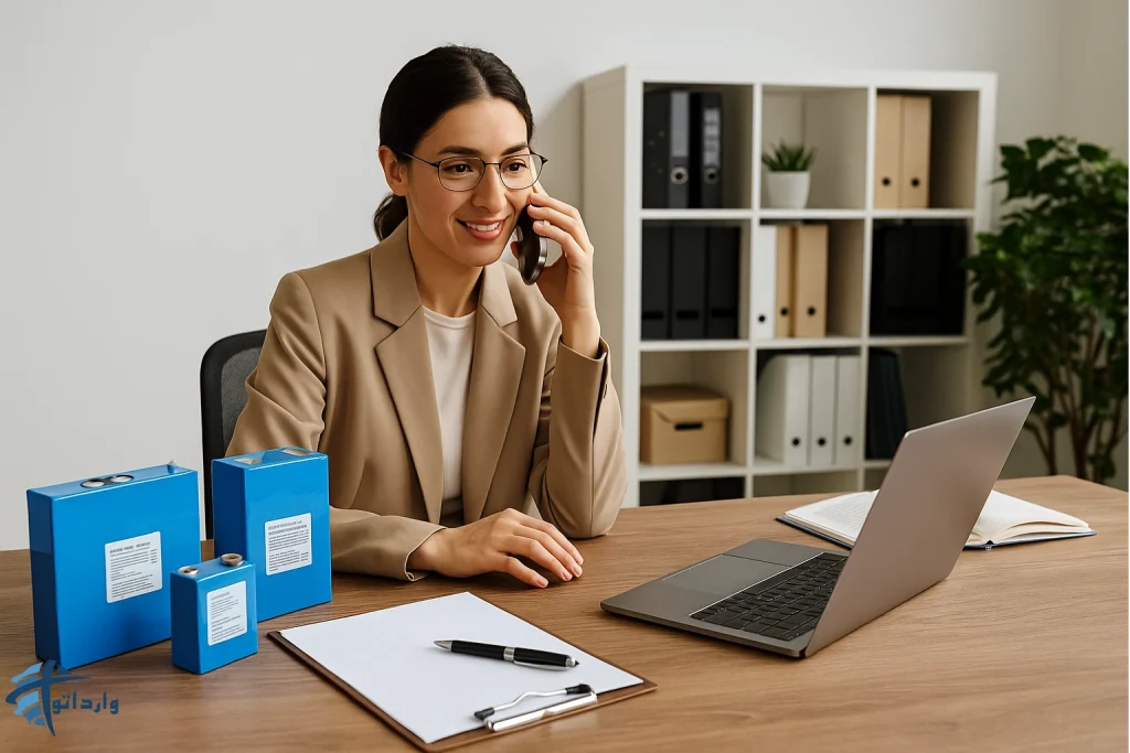 خدمات شرکت وارداتو در واردات باتری لیتیومی​