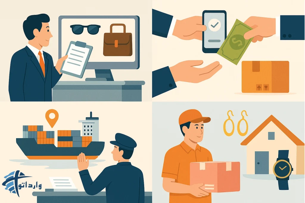 مراحل واردات اکسسوری