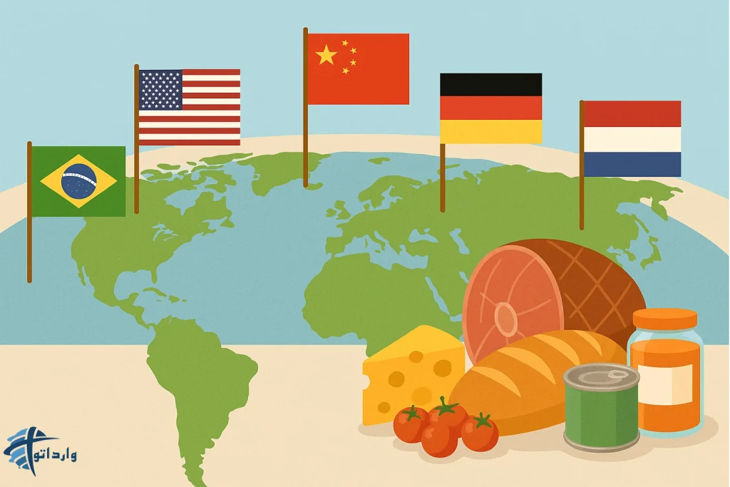 کشورهای پیشرو در صادرات مواد غذایی