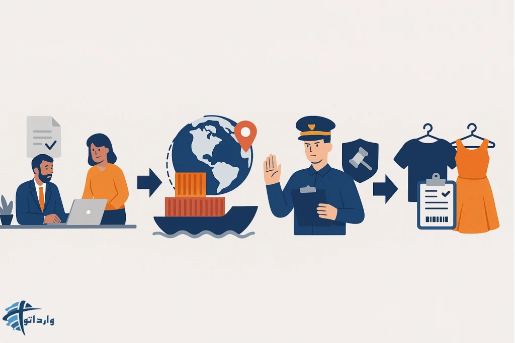 مراحل واردات پوشاک به ایران گام به گام​