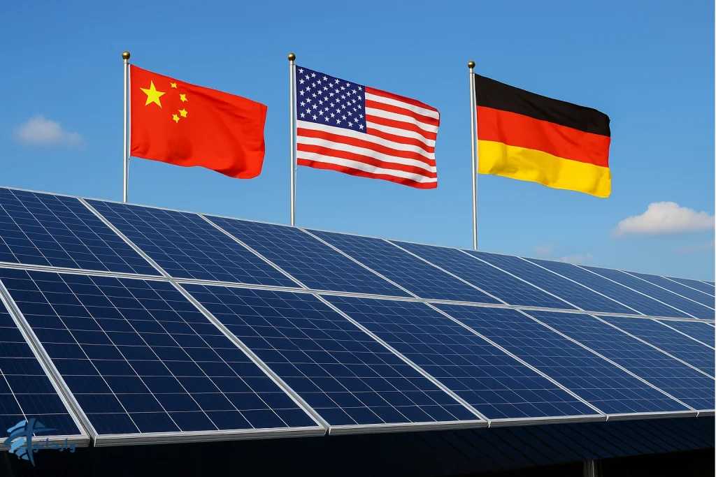 کشورهای برتر در تولید پنل خورشیدی