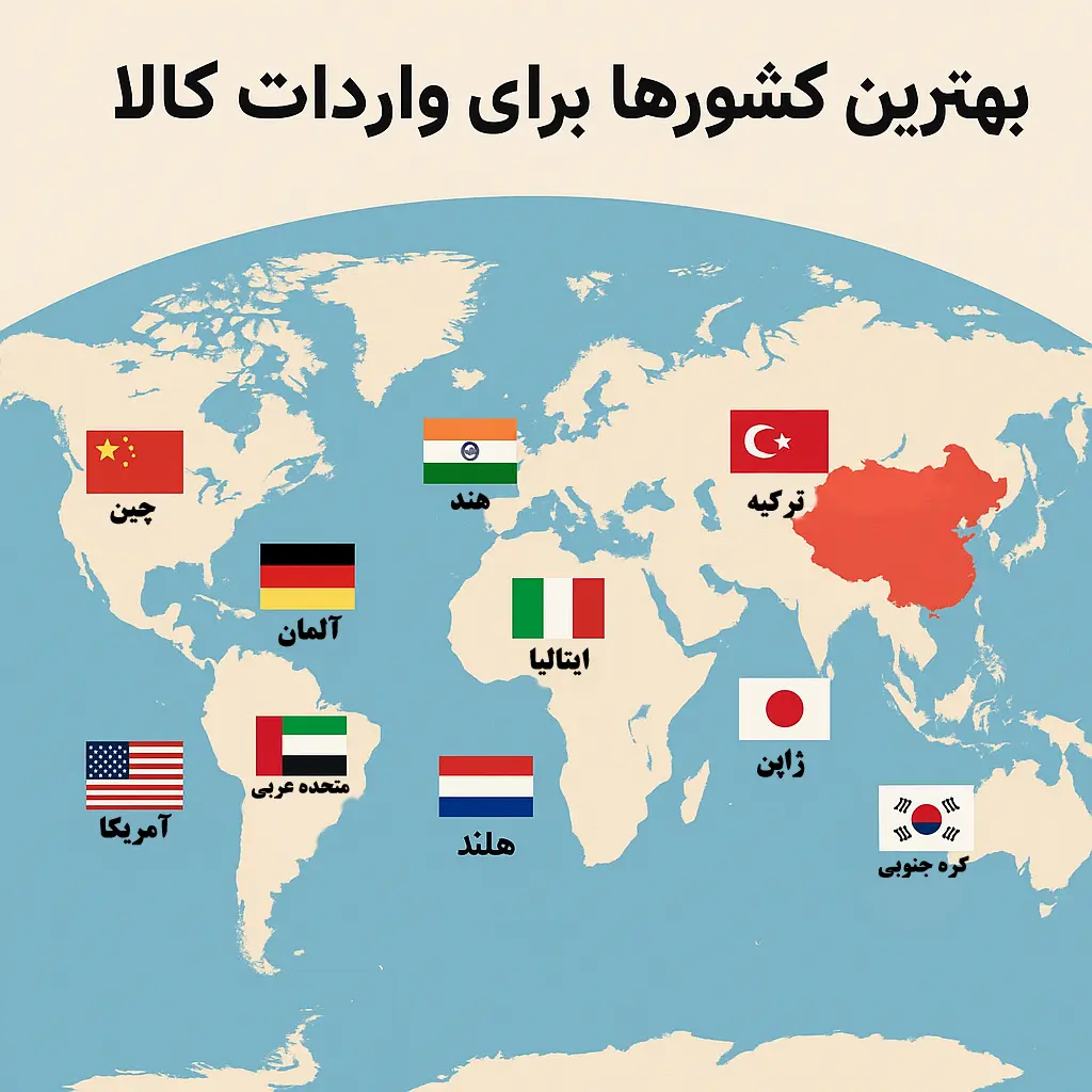 بهترین کشورها برای واردات کالا