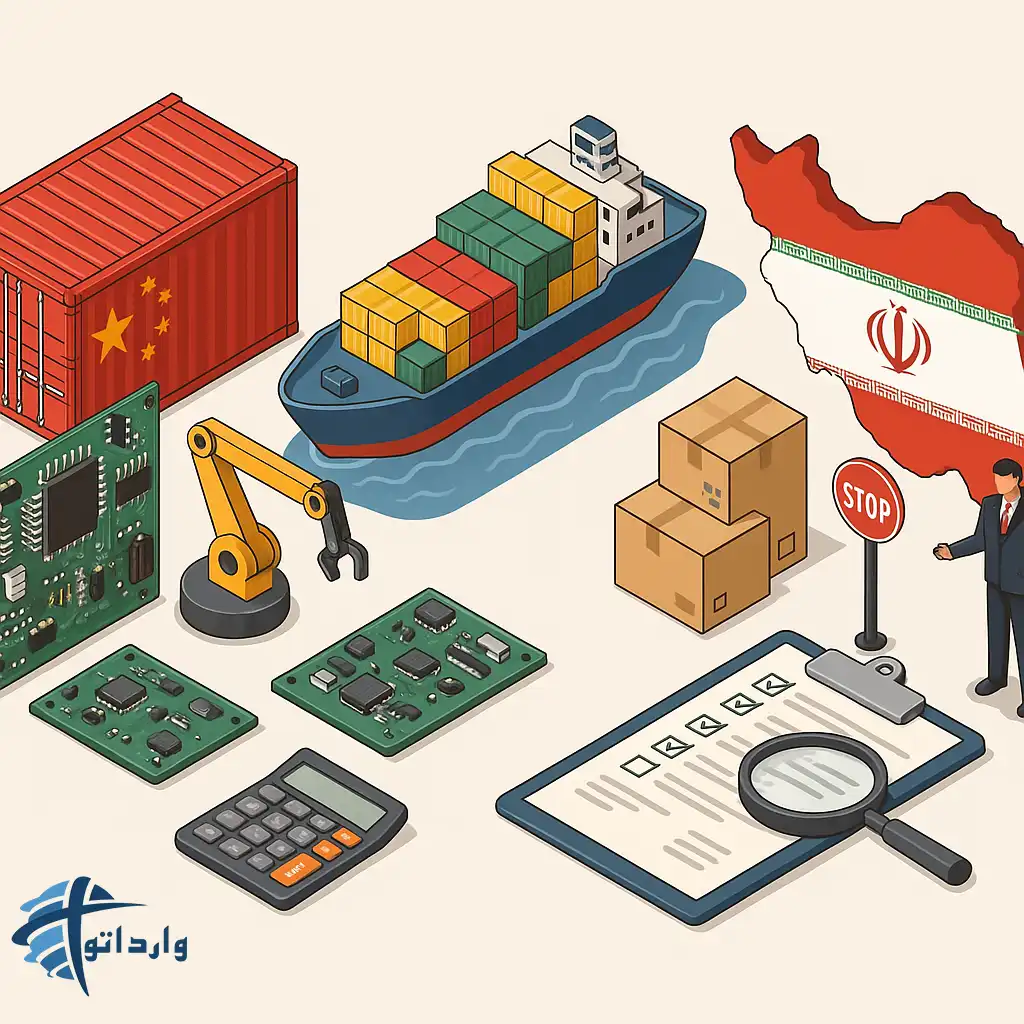 صفرتا صد واردات قطعات الکترو نیکی از چین : راهنمای جامع برای تجارت ایران