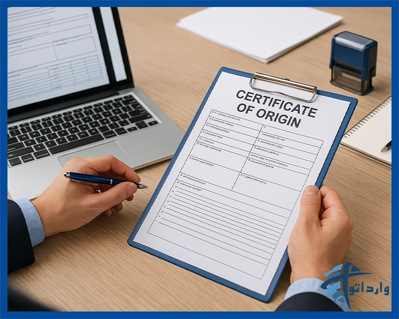 مراحل دریافت گواهی مبدا