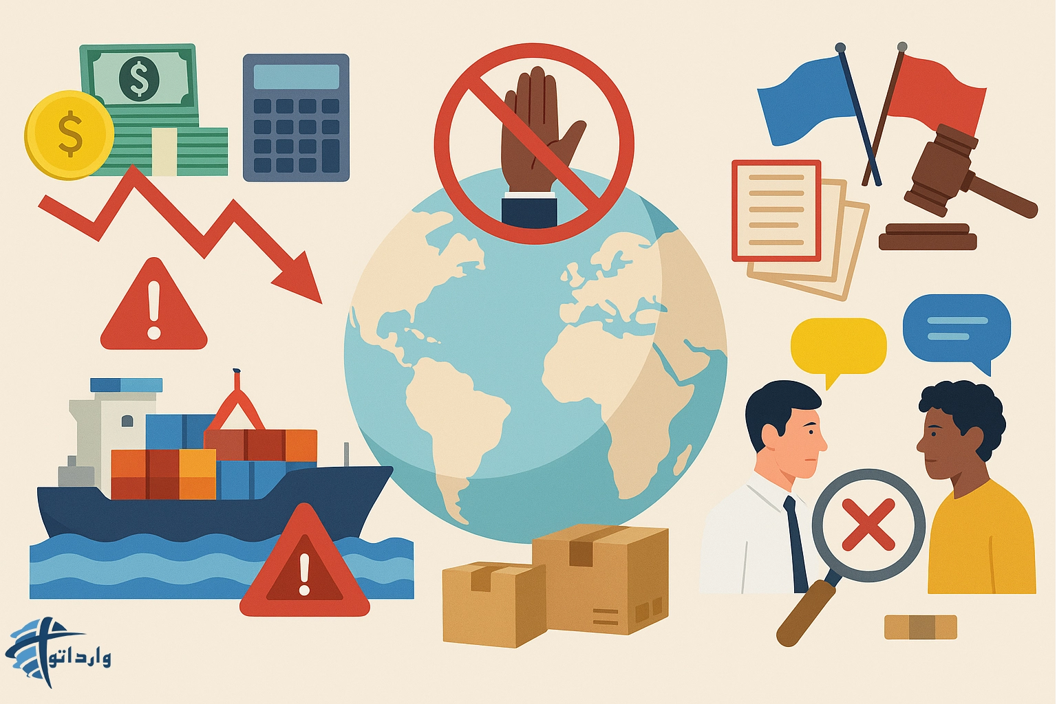 انواع ریسک‌های تجارت بین‌الملل