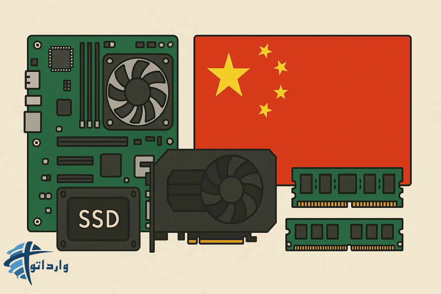 صفرتاصد ترخیص و واردات قطعات کامپیوتر از چین در سال 1403
