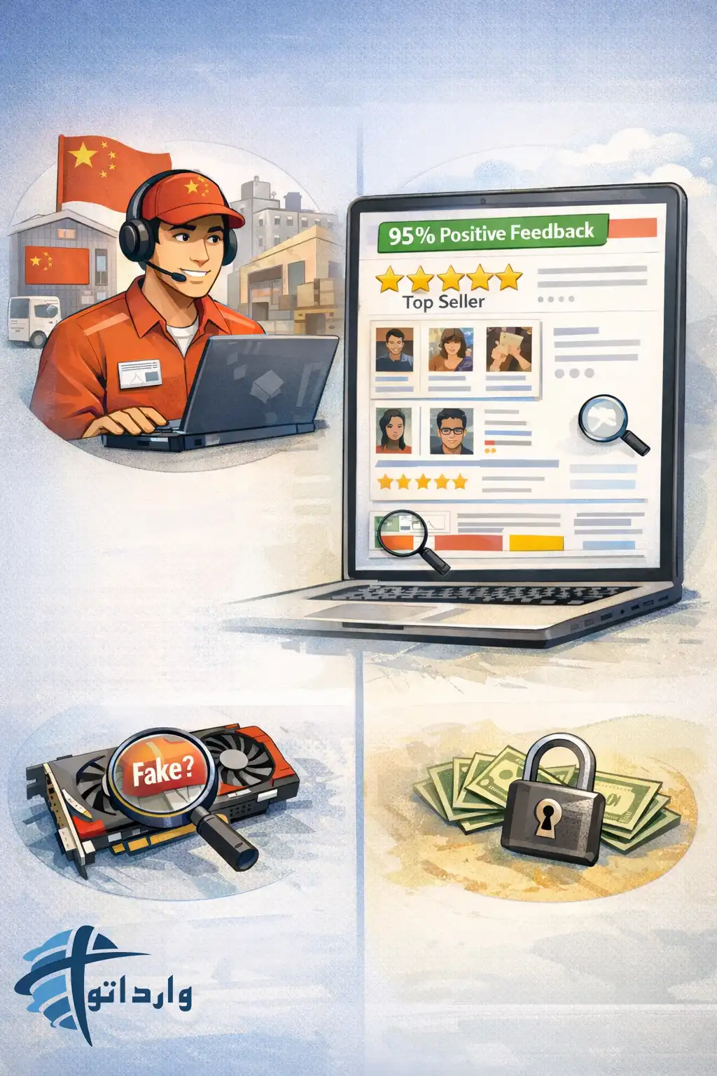 چگونه ریسک خریدقطعات کامپیوترتقلبی از چین را به حدقل برسانیم؟