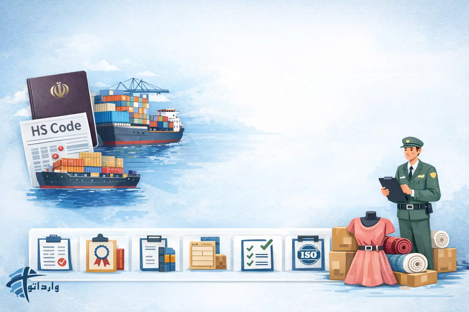 قوانین ومحدودیت های واردات پوشاک و پارچه به ایران وجوزهاو ثبت سفارش