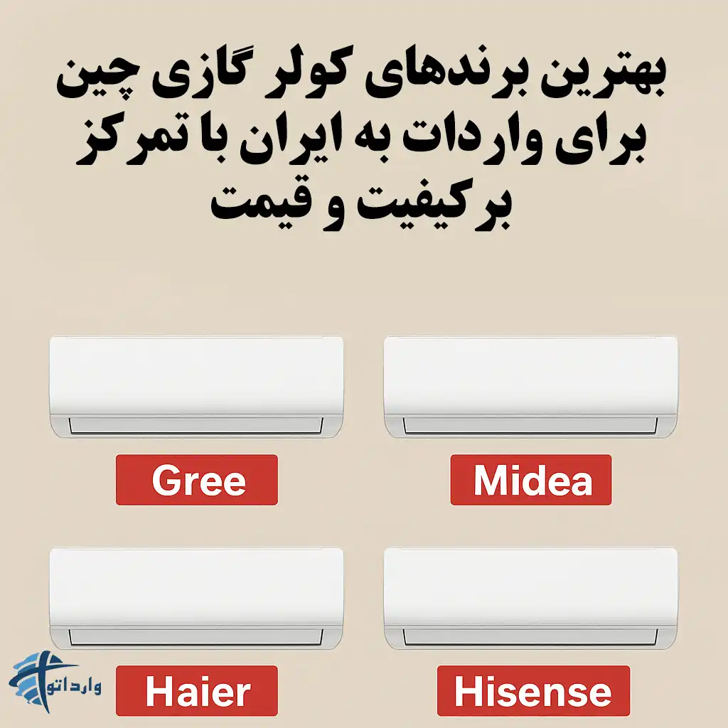 بهترین برندهای کولر گازی چین برای واردات به ایران با تمرکز برکیفیت و قیمت