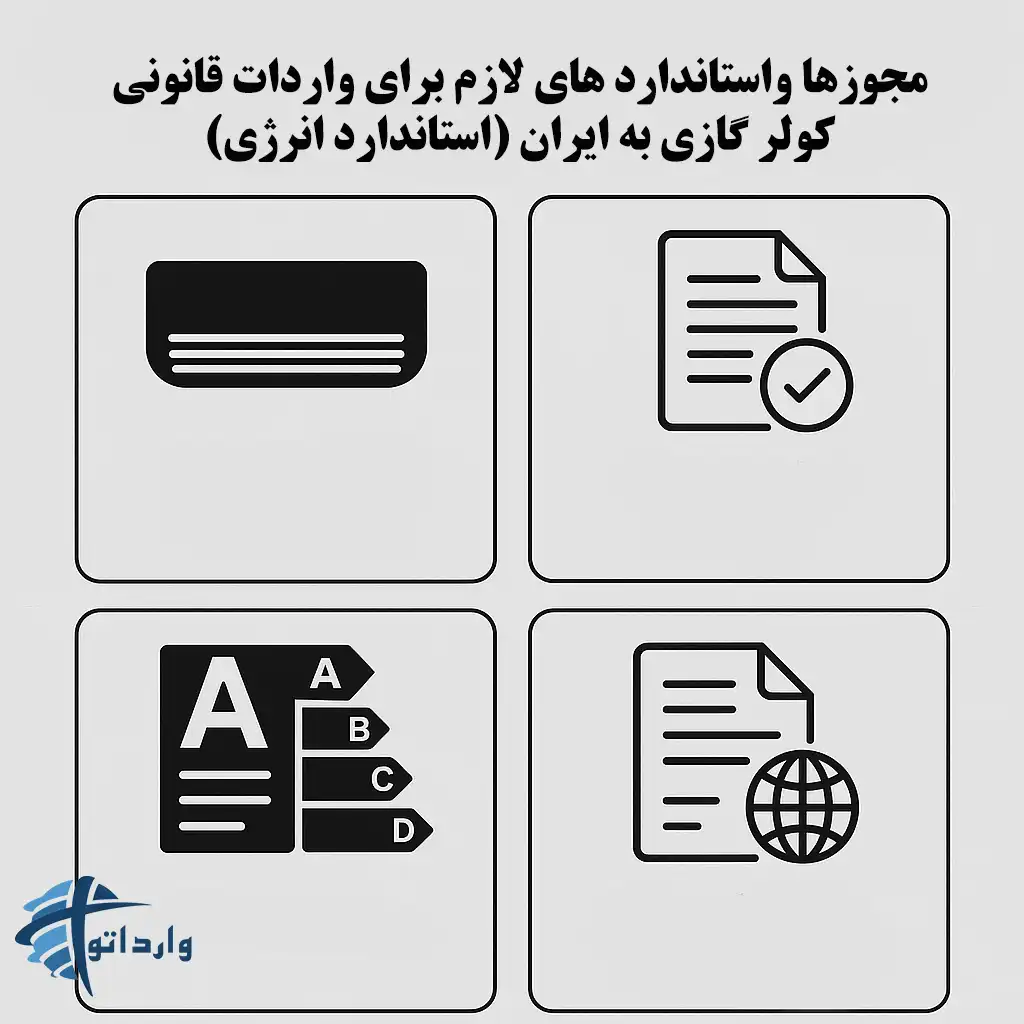 مجوزها واستاندارد های لازم برای واردات قانونی کولر گازی به ایران (استاندارد انرژی)