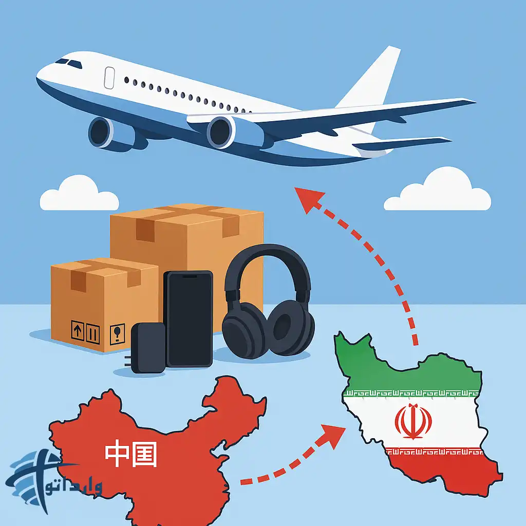 مقایسه روش های حمل و نقل(هوایی و دریایی)برای محموله های کوچک کالای دیجیتال ازچین