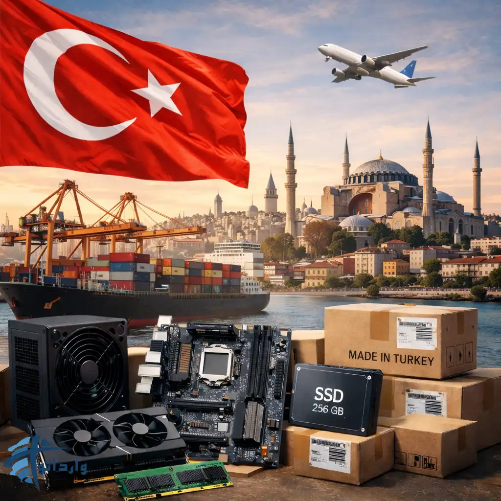 مقایسه قیمت واردات قطعات کامپیوتر از چین در مقابل دبی وترکیه
