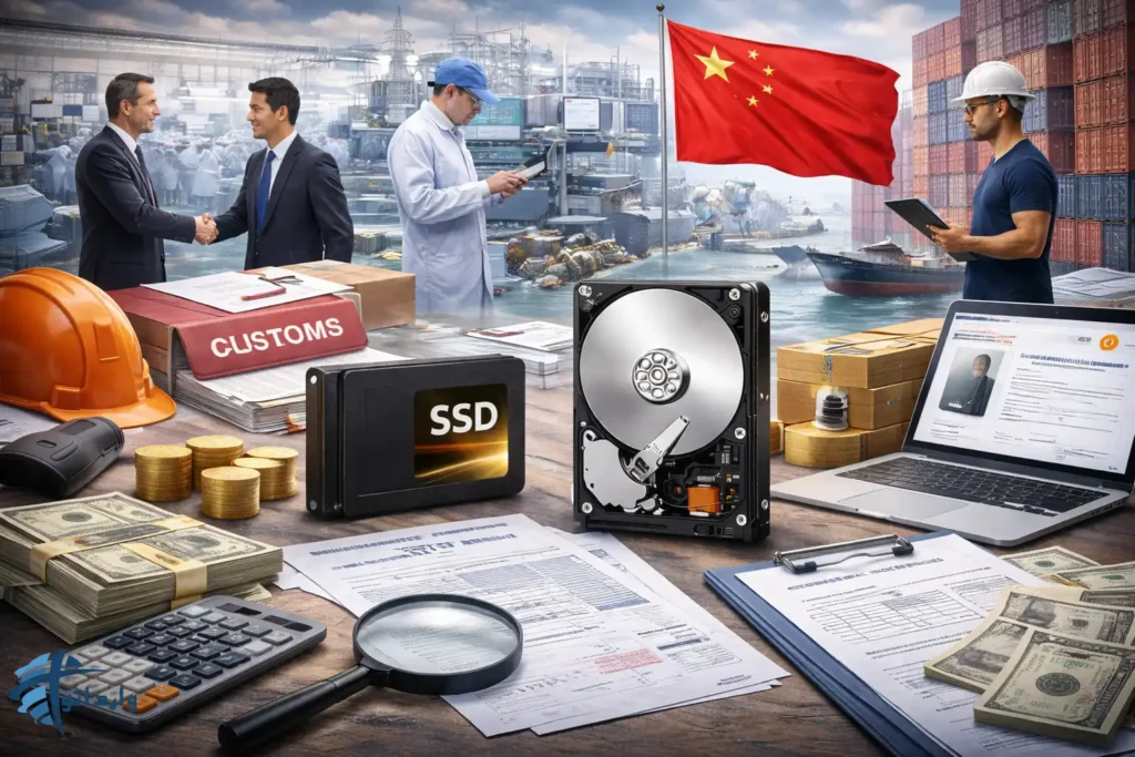 واردات حافظ های ذخیره سازی (SSDو هارددیسک) از چین :فنی و تجاری