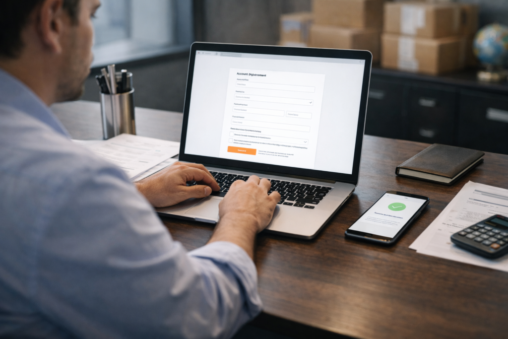 مراحل ثبت نام و ساخت حساب کاربری در سایت Alibaba برای خرید عمده