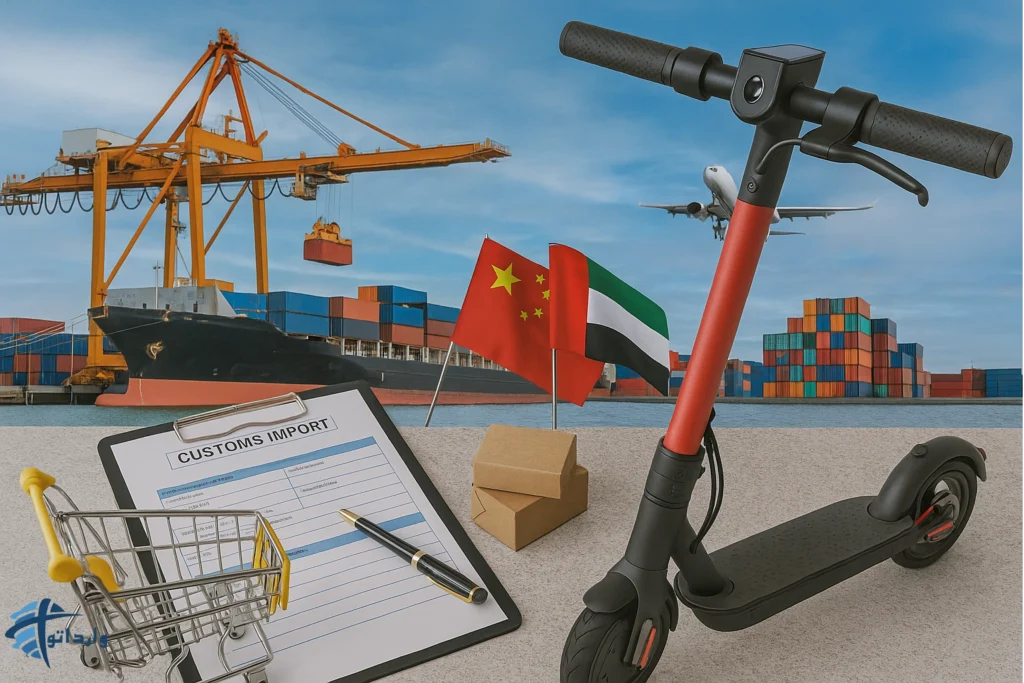 فرآیند کامل واردات اسکوتر از چین و دبی​