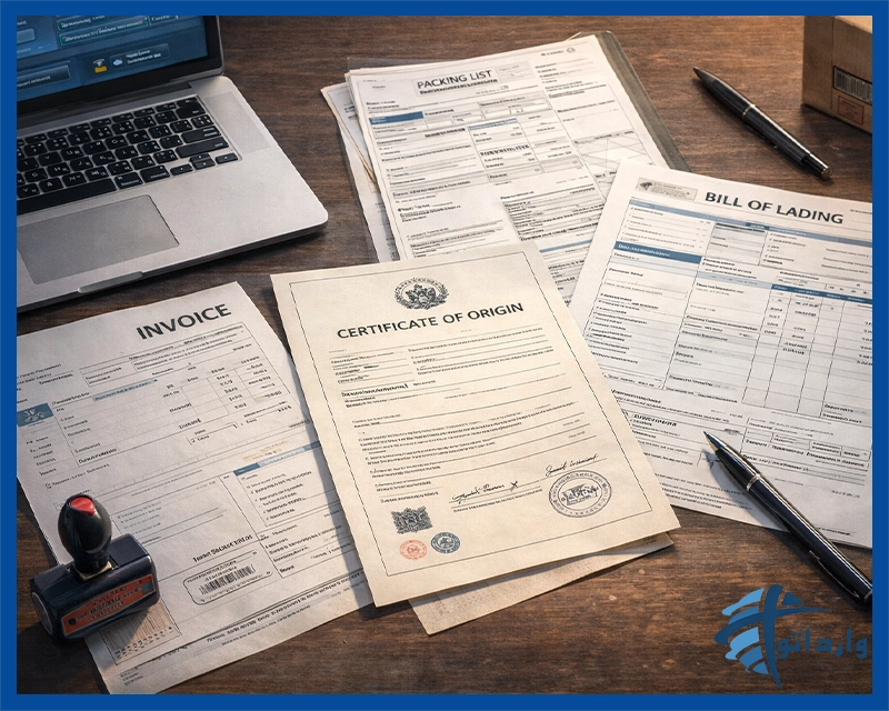 مدارک لازم برای واردات کالا در سامانه گمرک ایران و ثبت اظهارنامه وارداتی