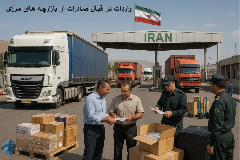 واردات در قبال صادرات از بازارچه های مرزی