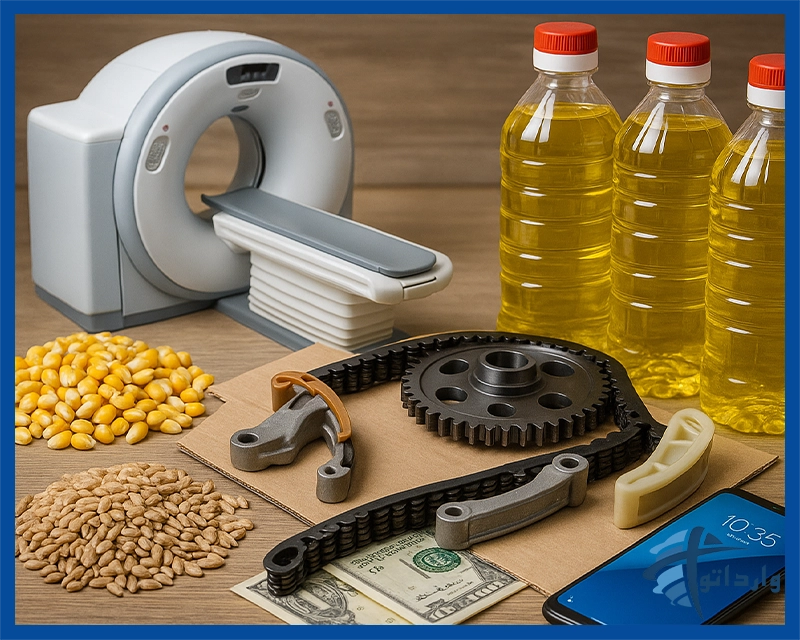 نمونه مهم‌ترین کالاهای وارداتی ایران در سال‌های اخیر