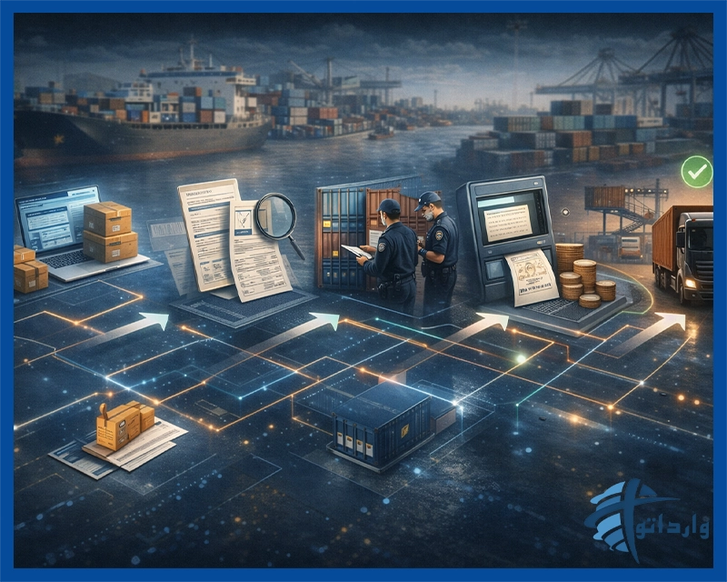 مراحل واردات کالا از گمرک ایران از ثبت سفارش تا ترخیص نهایی