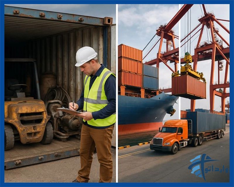 تصویر نمایش فرایند رد یا تأیید درخواست واردات کالای مستعمل در گمرک و کمیسیون ماده یک.