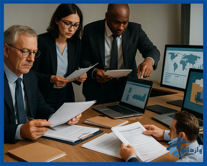 تصویر فرآیند بررسی مدارک و صدور مجوز واردات توسط کمیسیون ماده یک.