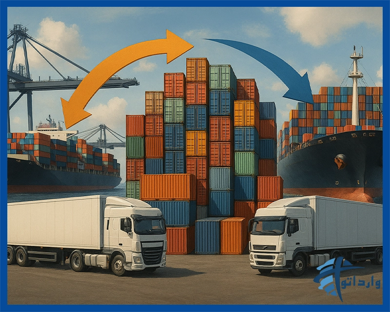مفهوم واردات در قبال صادرات کالا