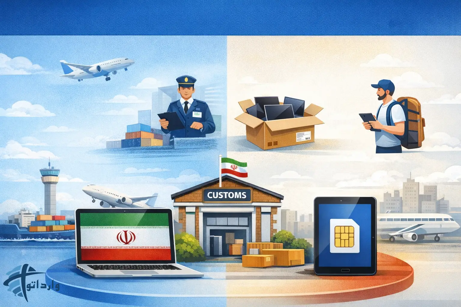 قوانین و مراحل ترخیص لپ تاپ و تبلت از گمرک ایران (ریجستری واستاندارد)