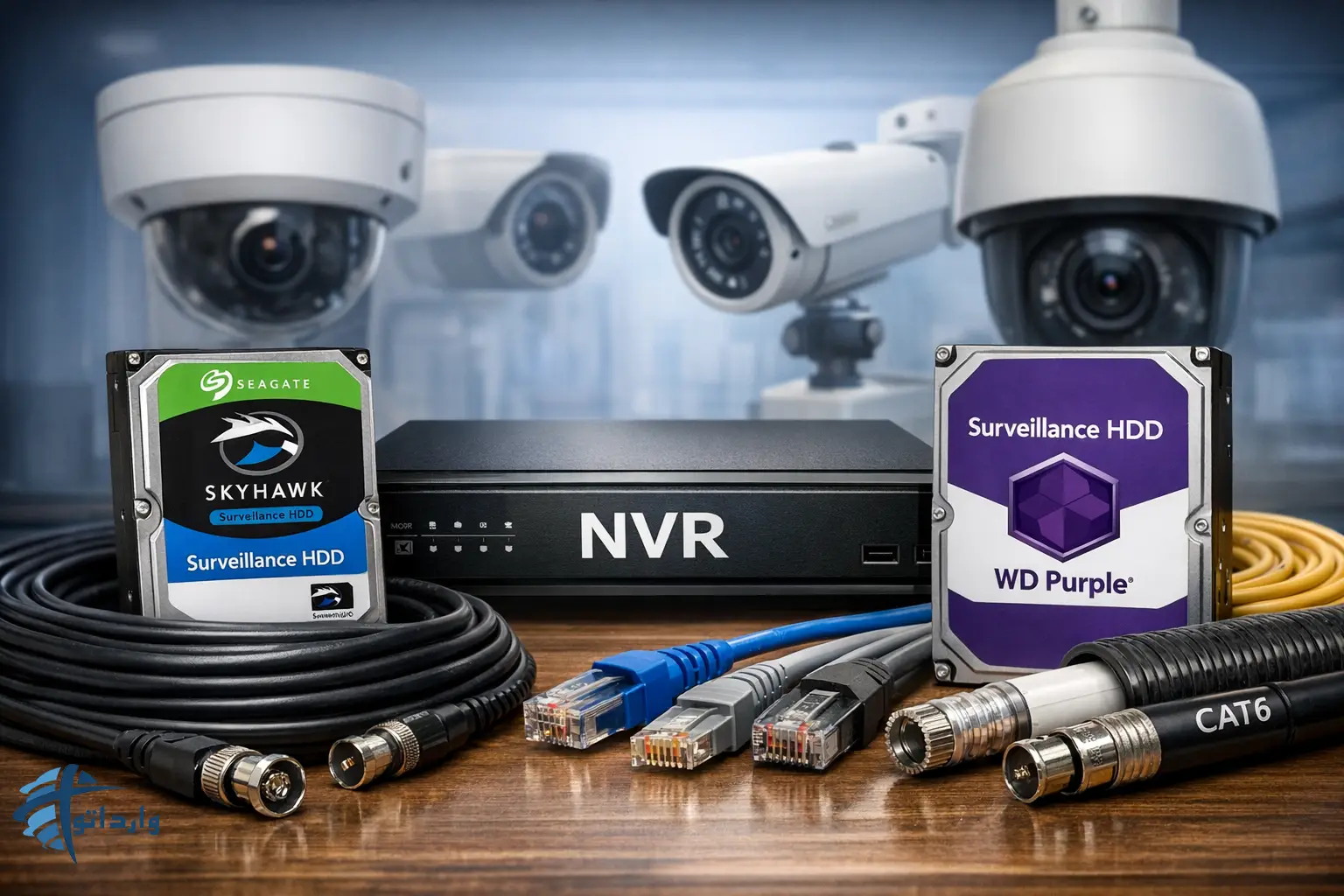 واردات تجهیزات جانبی دوربین مداربسته (NVR.کابل.هارد) از چین