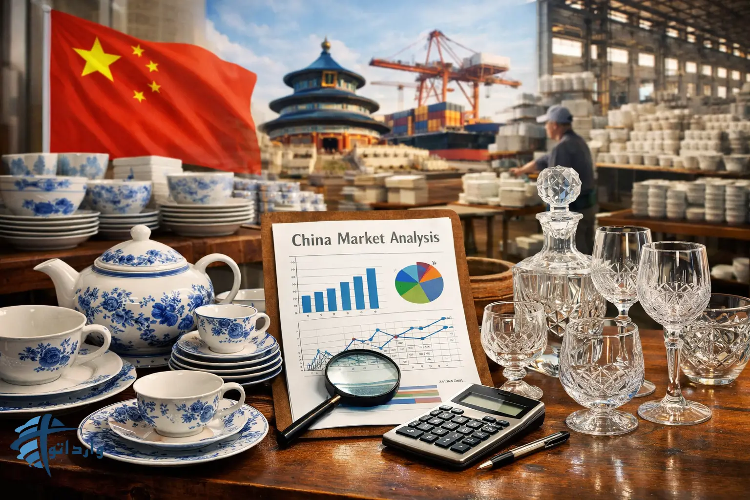 نکات کلیدی درخرید و واردات ظروف چینی و بلور ازچین (حمل و بسته بندی)