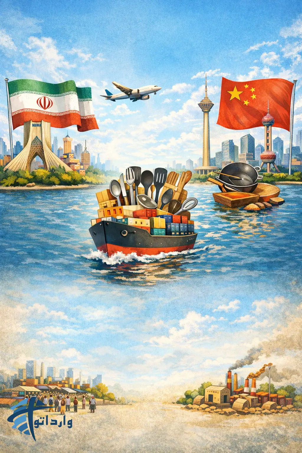 واردات سرویس های قاشق و چنگال و ابزار آشپزی از چین: راهنمای خرید عمده