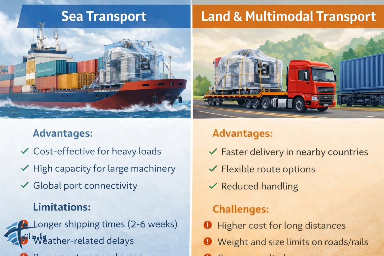 نکات مهم در حمل و نقل و بیمه ماشین آلات صنعتی بزرگ از چین