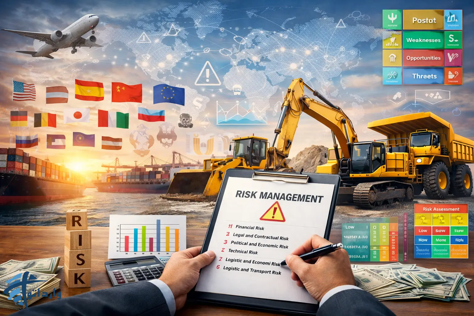 مدیریت ریسک وقراردادهای خرید بین المللی برای ماشین آلات سنگین