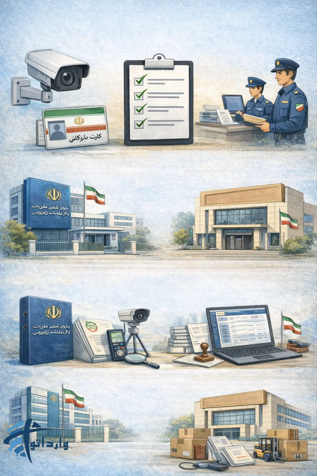 ترخیص دوربین مداربسته از گمروک ایران : مجوز های لازم و تعرفه ها