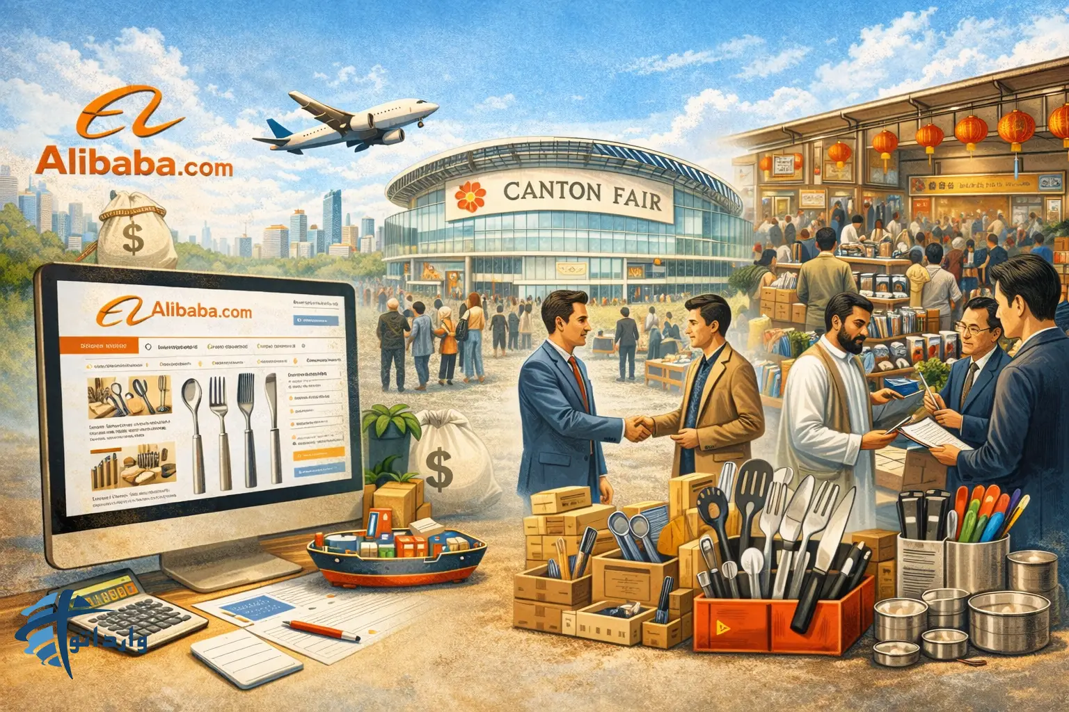 واردات سرویس های قاشق و چنگال و ابزار آشپزی از چین: راهنمای خرید عمده