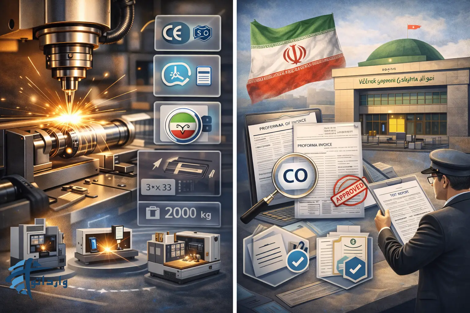 صفر تا صدواردات دستگاه CNCاز چین: نکات فنی خرید و ترخیص