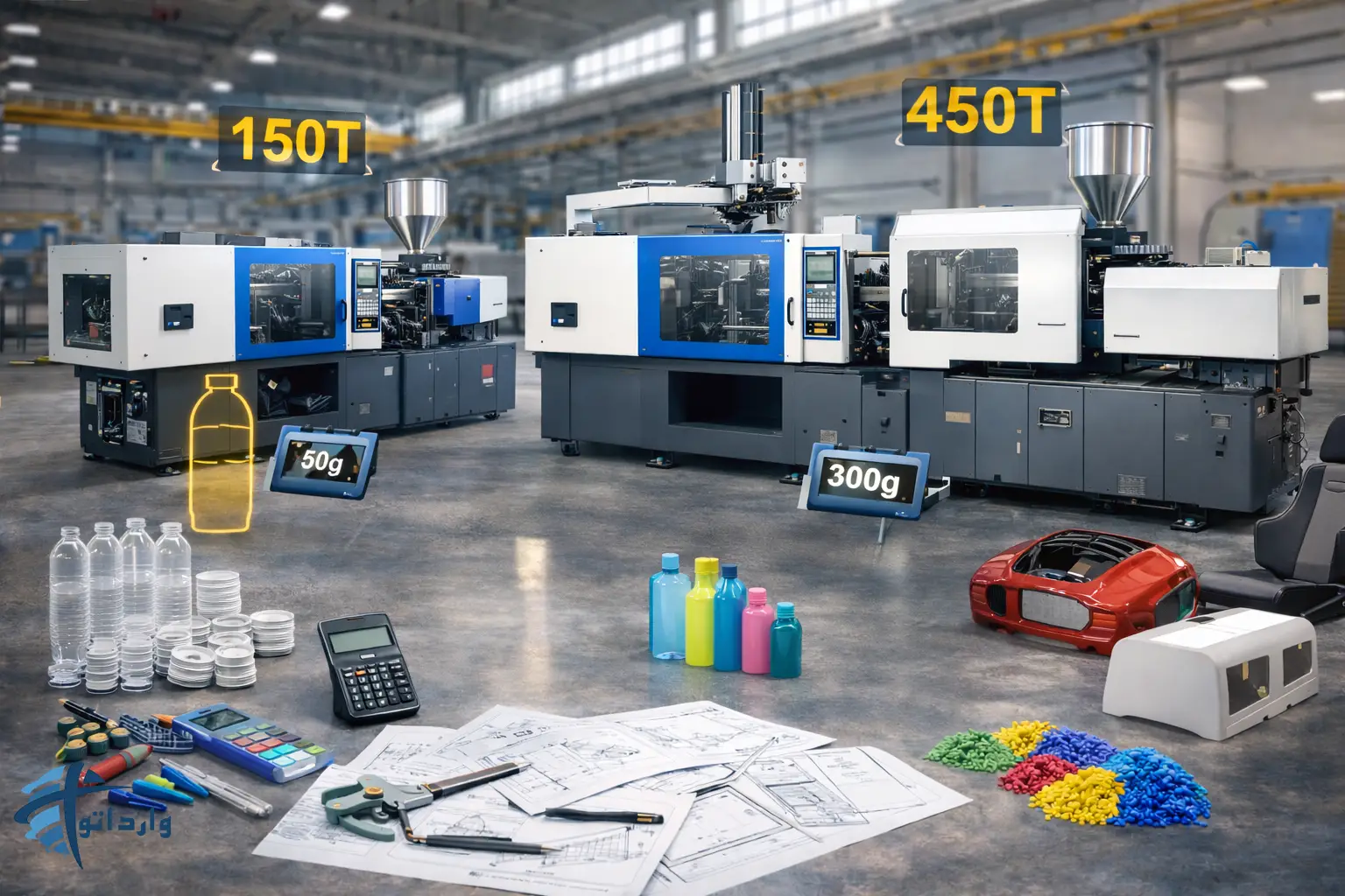 واردات دستگاه های تزریق پلاستیک از چین :راهنمای انتخاب مدل و ظرفیت