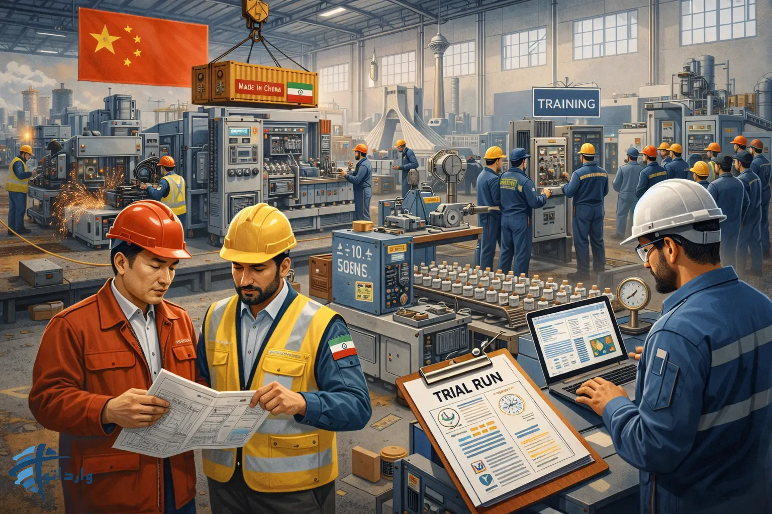 واردات خطوط تولید کامل از چین : مدیریت پروژه و نصب در ایران