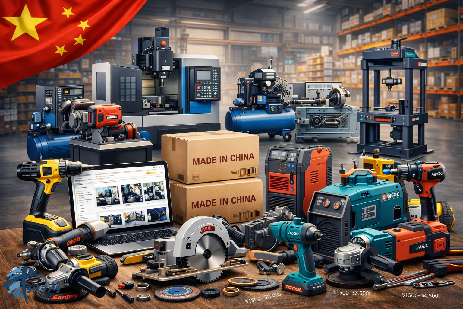 واردات تجهیزات کارگاهی و ابزار آلات صنعتی از چین: لیست کالاهای پرفروش