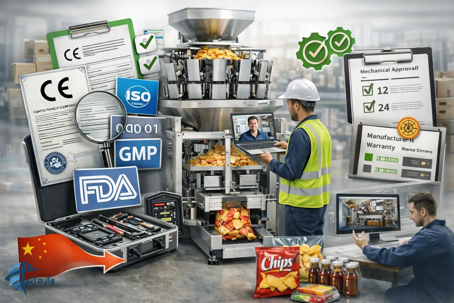 واردات دستگاه های بسته بندی و پرکن از چین : راهنمای خرید برای صنایع غذایی