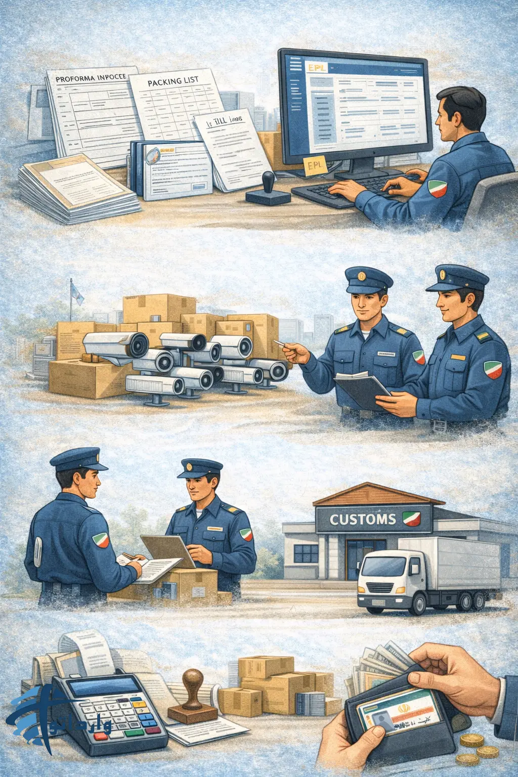 ترخیص دوربین مداربسته از گمروک ایران : مجوز های لازم و تعرفه ها