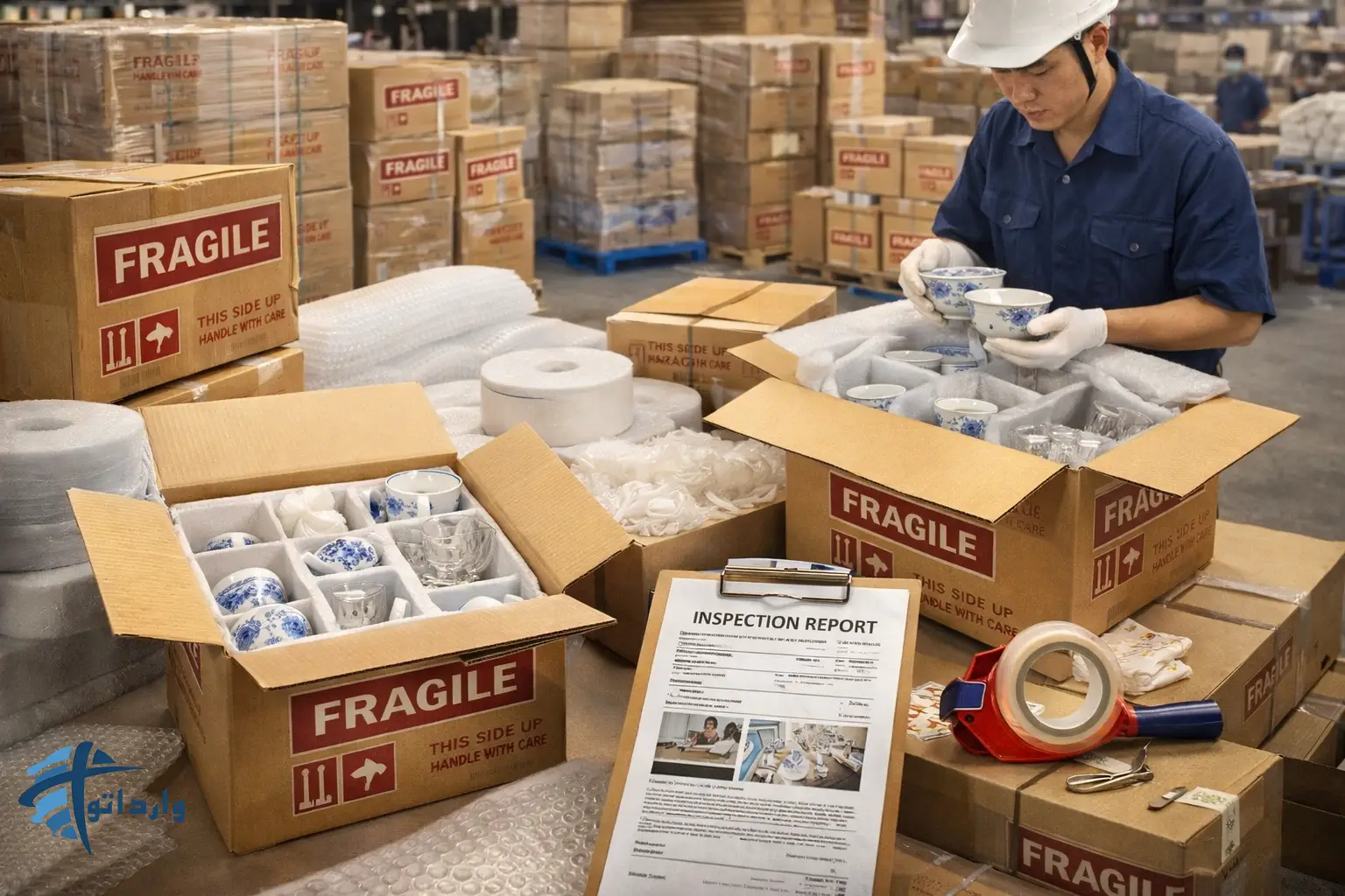 نکات کلیدی درخرید و واردات ظروف چینی و بلور ازچین (حمل و بسته بندی)