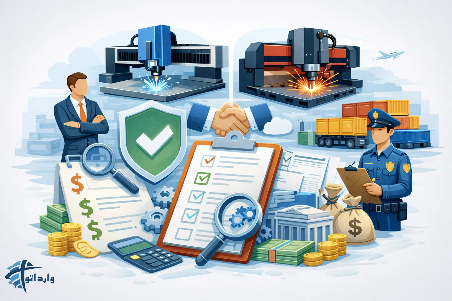 بررسی تعرفه گمرکی و شرایط واردات انواع دستگاه های برش (واترجت.پلاسما)