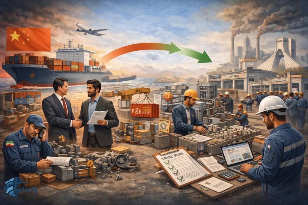 واردات خطوط تولید کامل از چین : مدیریت پروژه و نصب در ایران