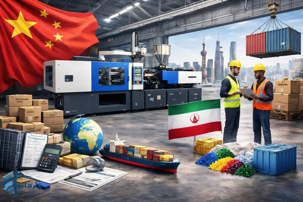 واردات دستگاه های تزریق پلاستیک از چین :راهنمای انتخاب مدل و ظرفیت